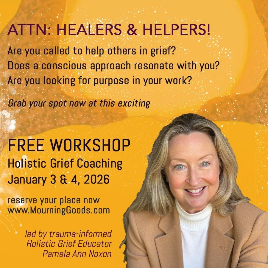 Are you:
Looking to help people in grief, through the most challenging time of their life in a deep and profound way?

Wanting to work, with a more compassionate, conscious, transformative approach to grief?

REGISTER NOW [LINK IN BIO]
This free, dig