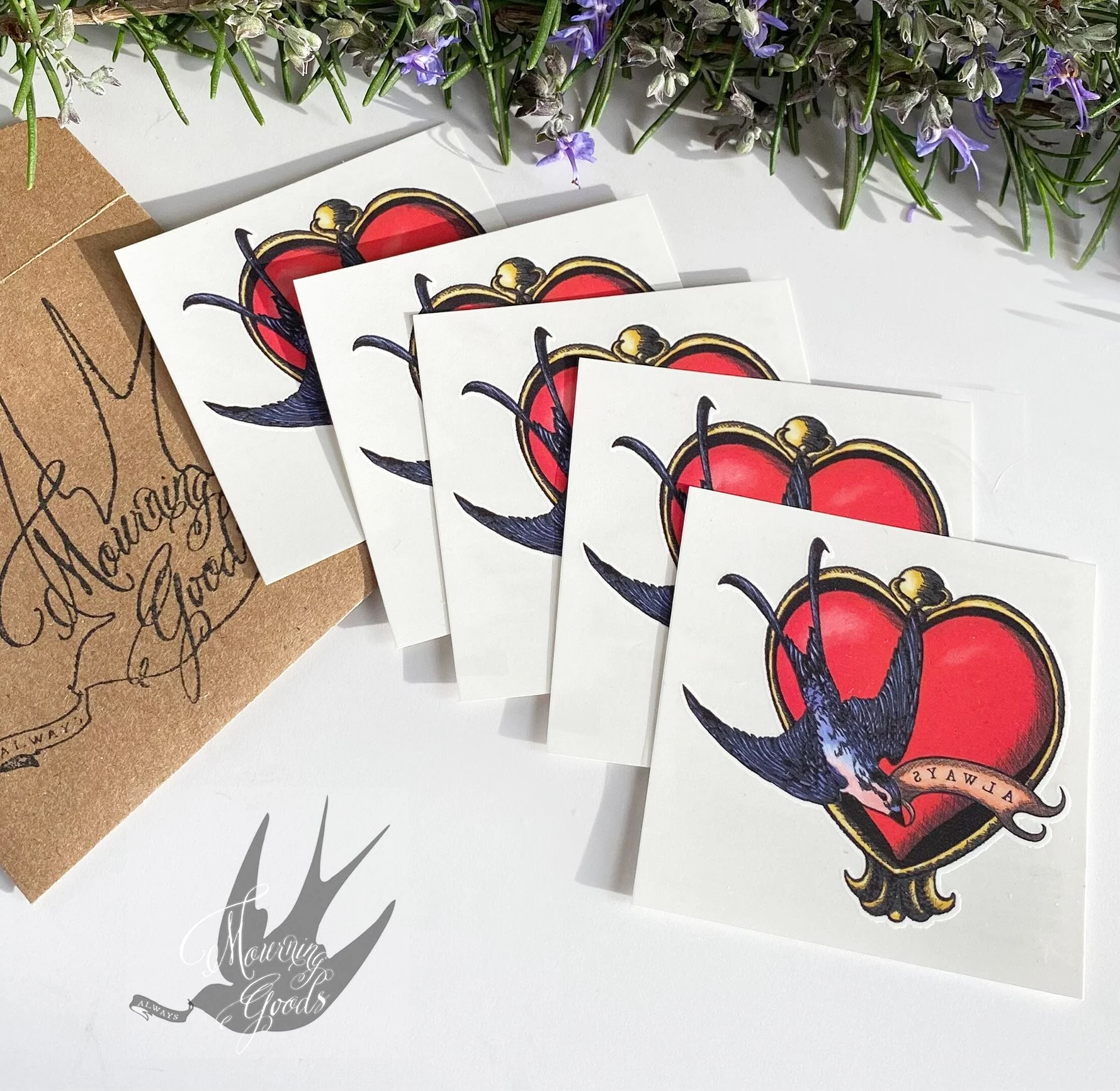 ALWAYS in My Heart Tattoos w:envelope SM.jpg