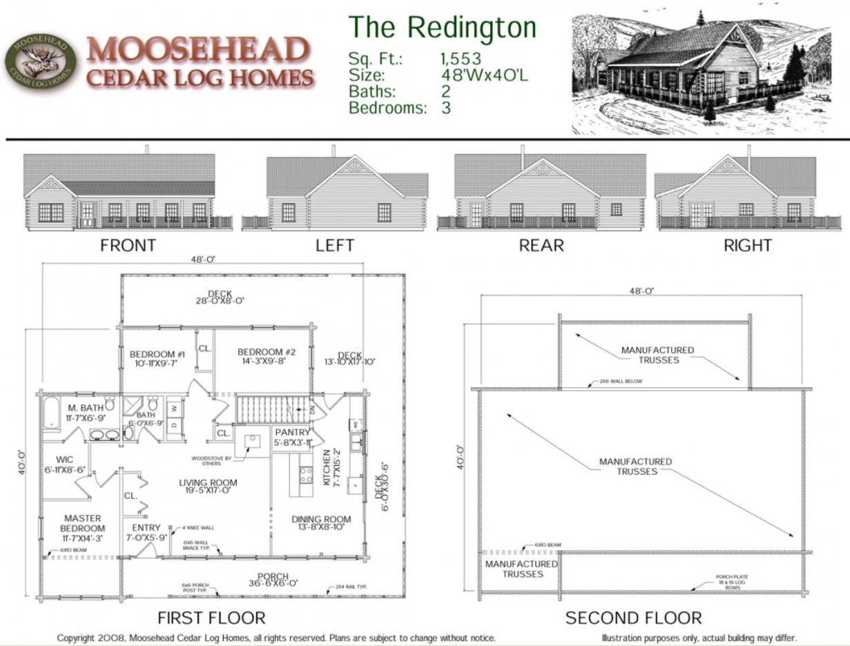 Redington — Moosehead Cedar log Homes