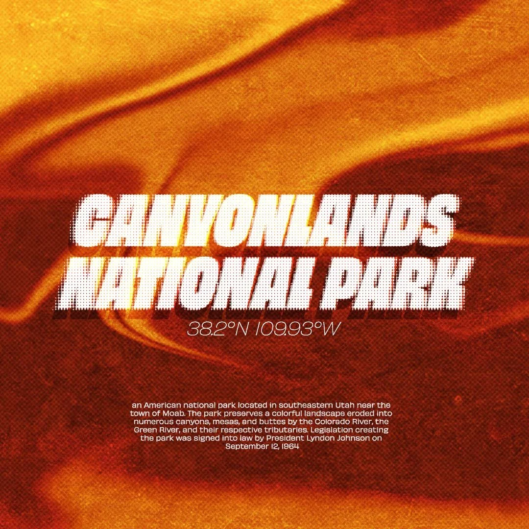 Canyonlands national park poster