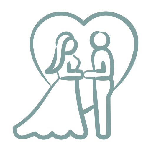 Bridal couple icon