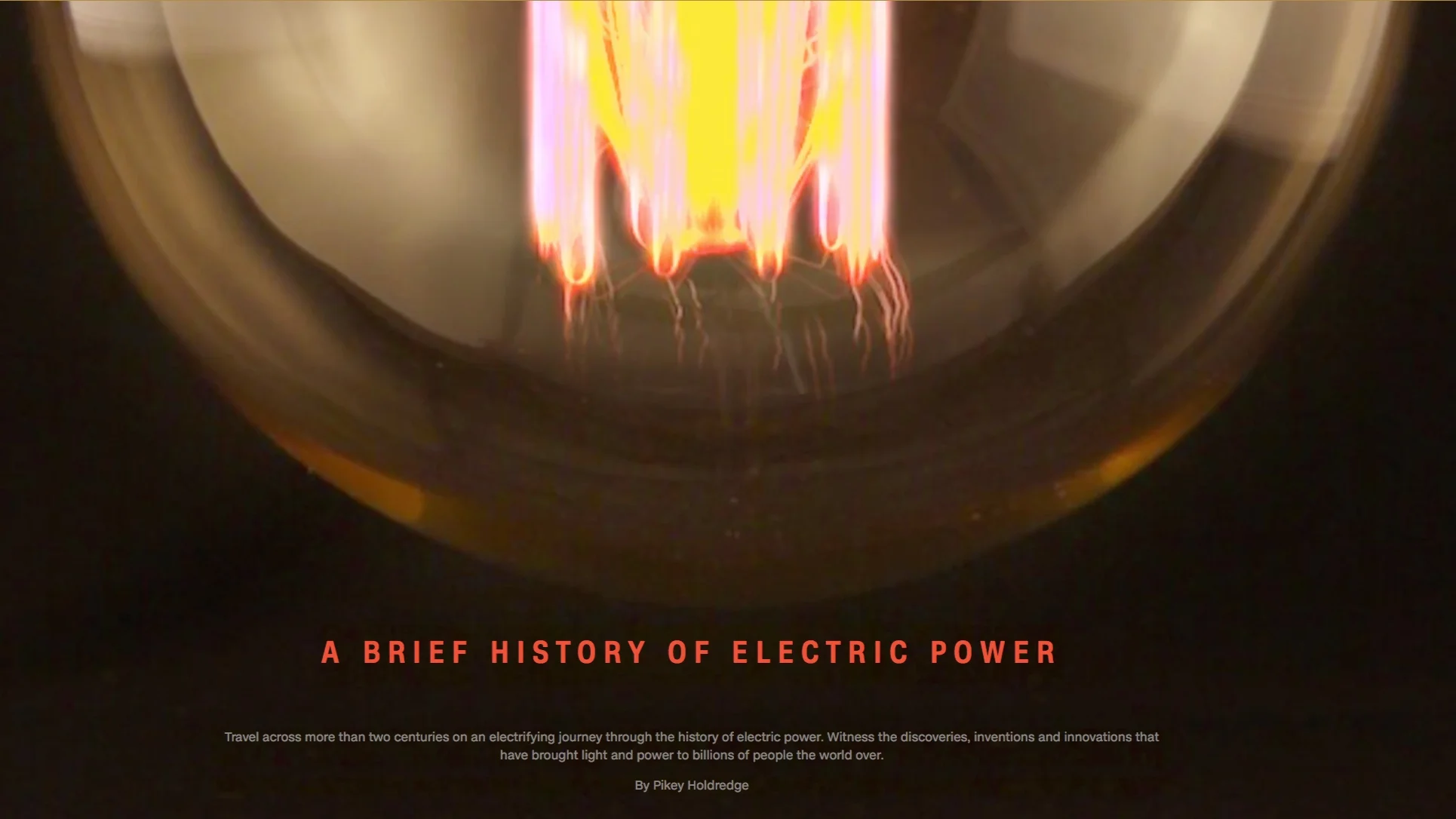 "A Brief History of Electric Power"