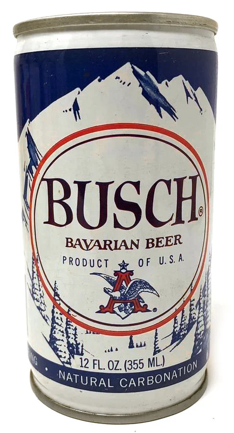 LEFT: Recreation RIGHT: Authentic Vintage Busch Can
