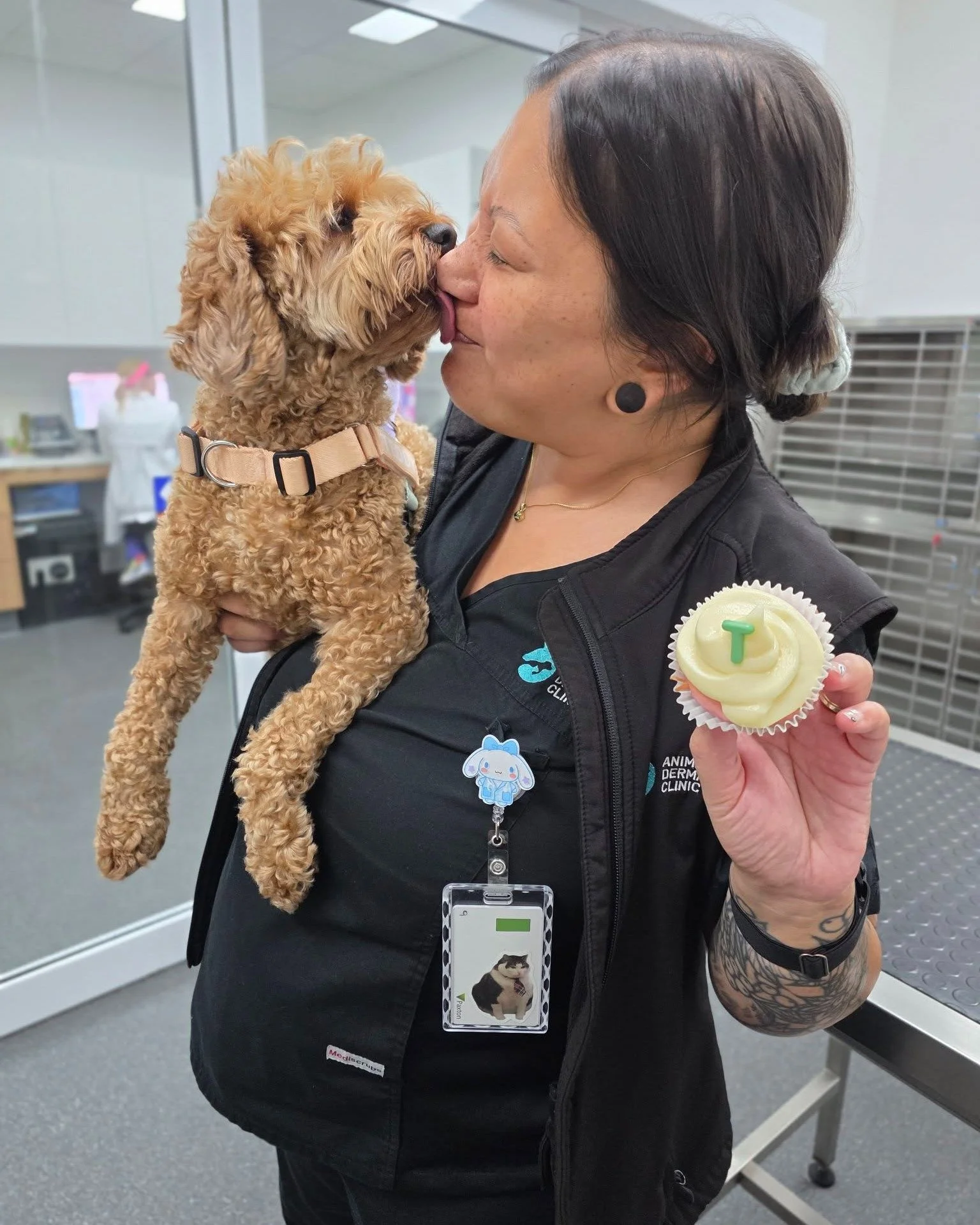 As we say goodbye to our beautiful nurse Tamara as she begins her maternity leave, we want to share how thankful we are for everything she brings to our team. 🌸

Pictured here with one of our gorgeous patient Teddy, who made sure to give her plenty 