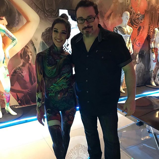 Thank you to @pashurbodyart for putting on an amazing demonstration of body pairing at our grand opening. #BodyArt #BodyPaint #TattoodAmerica #Vegas #LasVegas