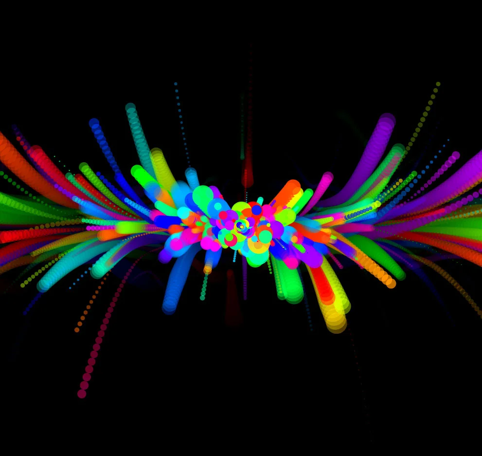 Cosmic Streams of Paint