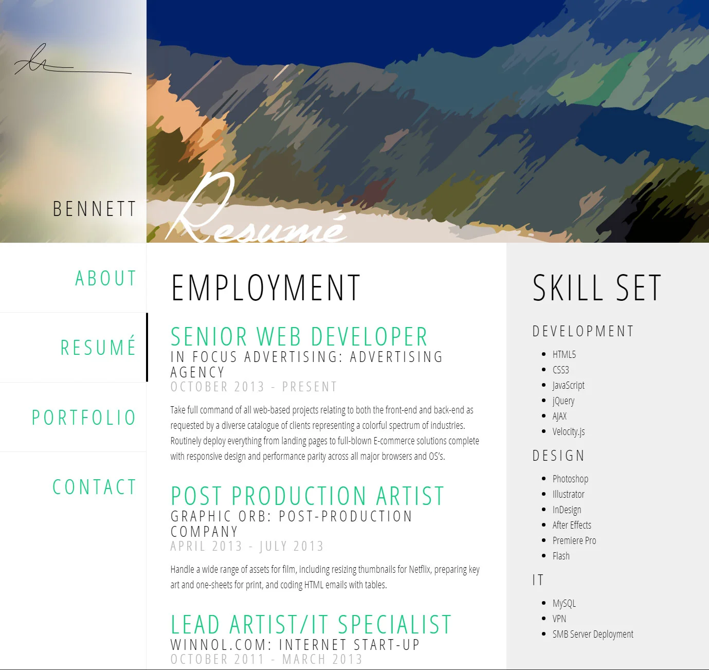 Personal Site Concept