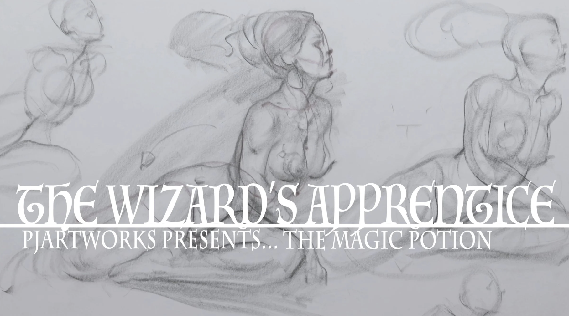 the wizard's apprentice fantasy figure drawing video