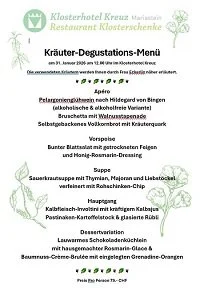 Erstes Kräuter-Degustationsmenü im Klosterhotel Kreuz