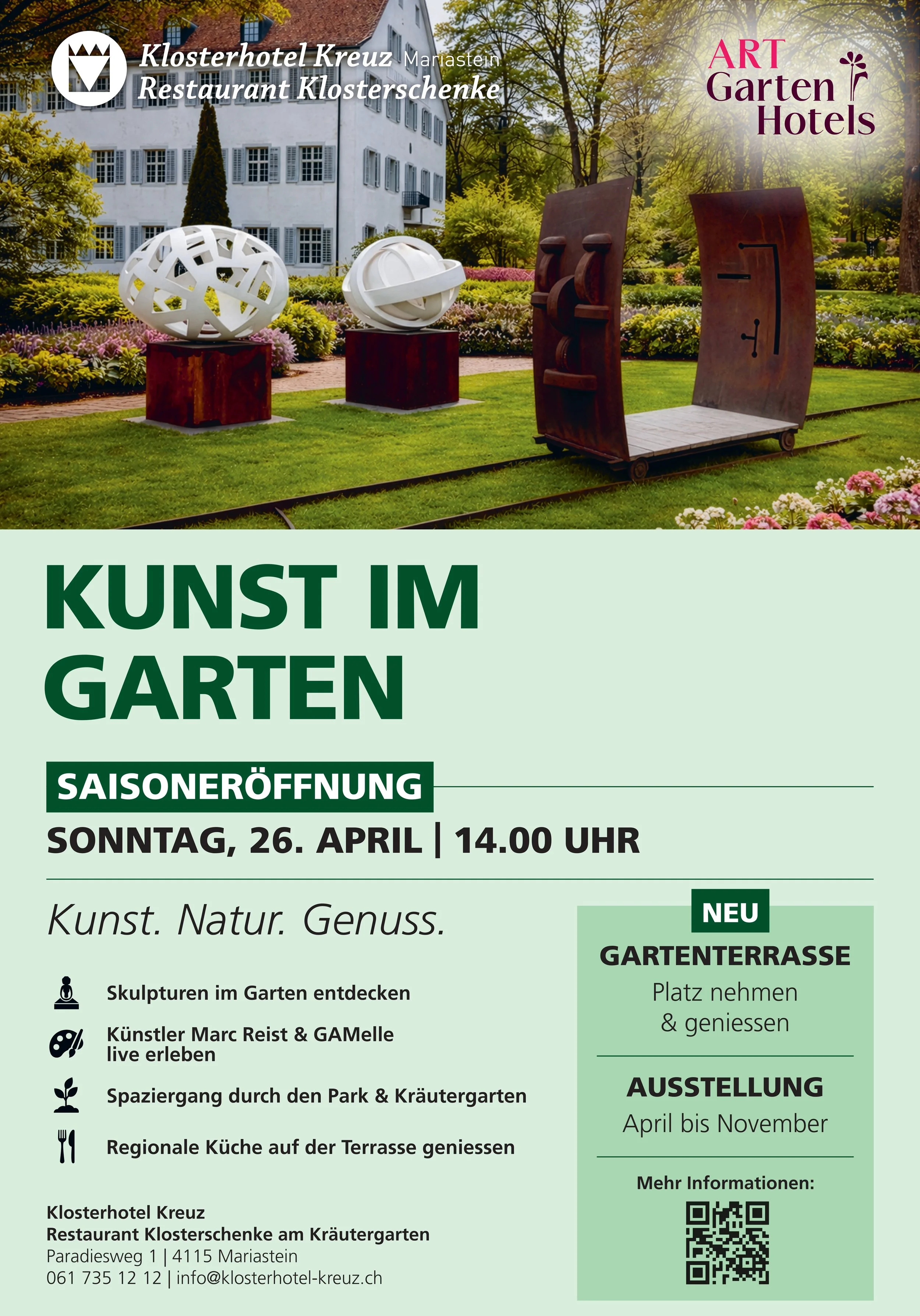 AUSSTELLUNGSSTART IN UNSEREM PARK