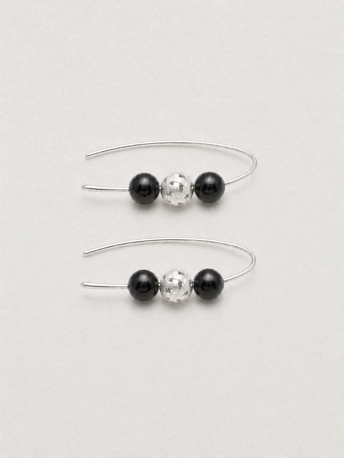 Peapod Earrings SIlver BlackAgate.jpeg