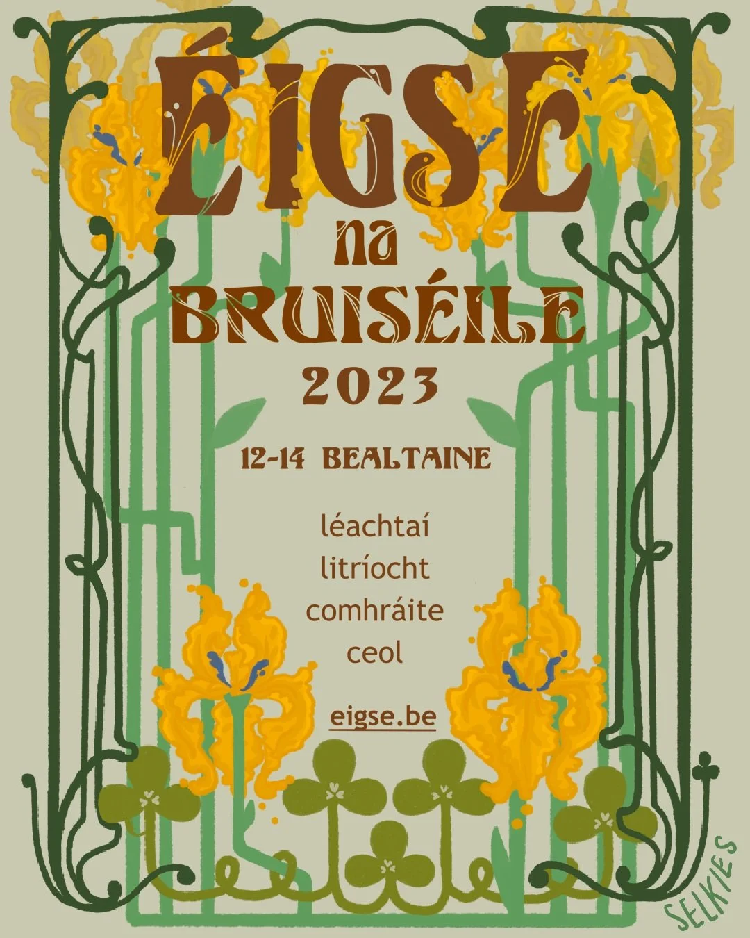Éigse na Bruiséile poster design for 2023