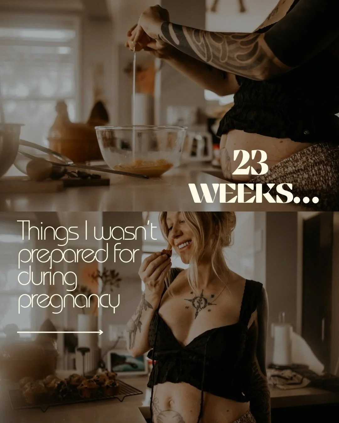🖤23 weeks🖤
I don&rsquo;t make the rules, but I&rsquo;m pretty sure pregnant people are legally required to take at least one baking photo. So here&rsquo;s mine, along with a list of things I wasn&rsquo;t prepared for during pregnancy&hellip;

1. Ho