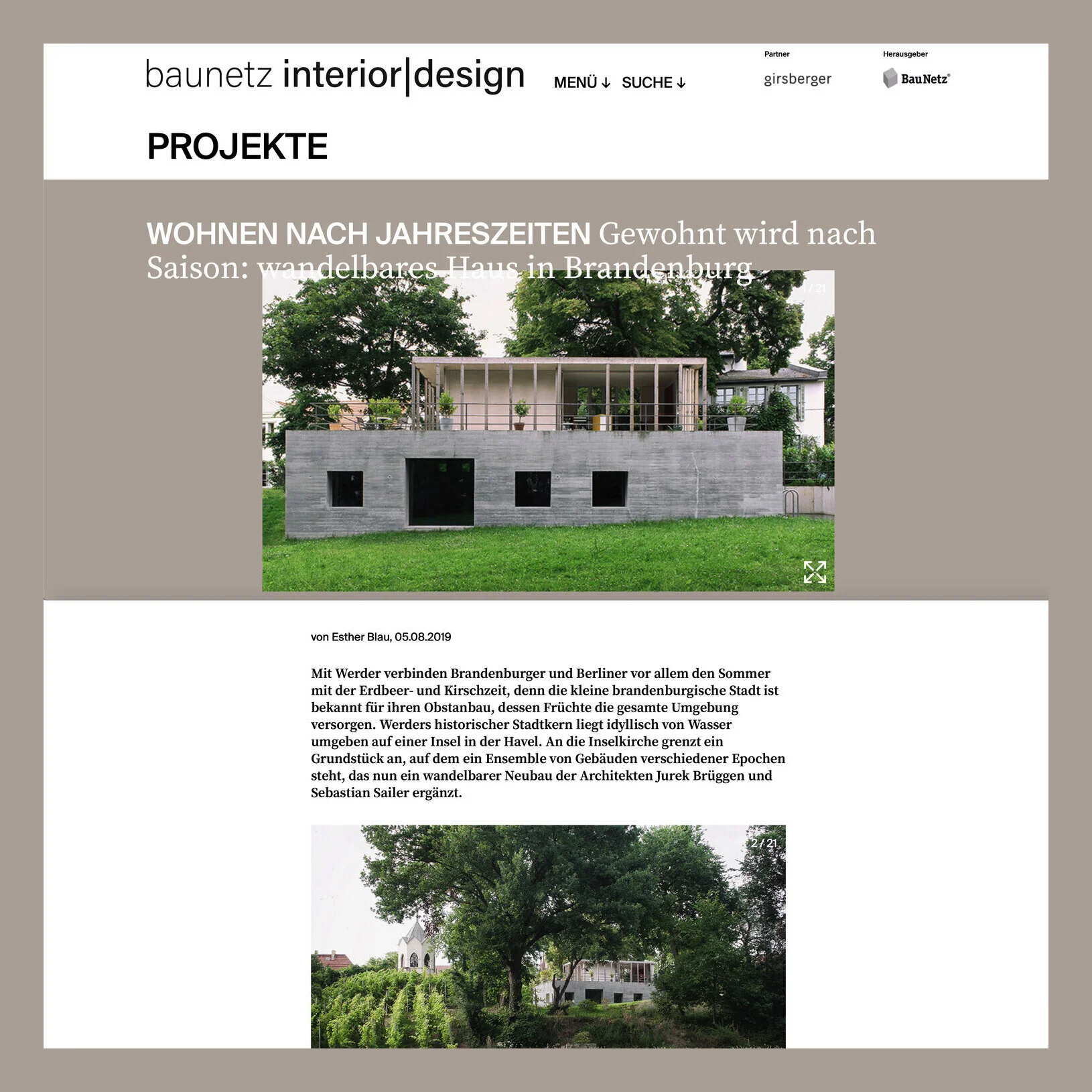 Eins und Viele bei baunetz interior|design