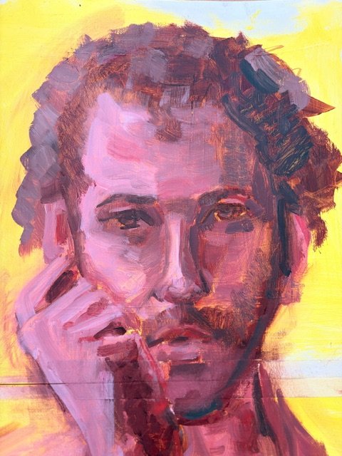 Study in oil paper, 42 x 38cm