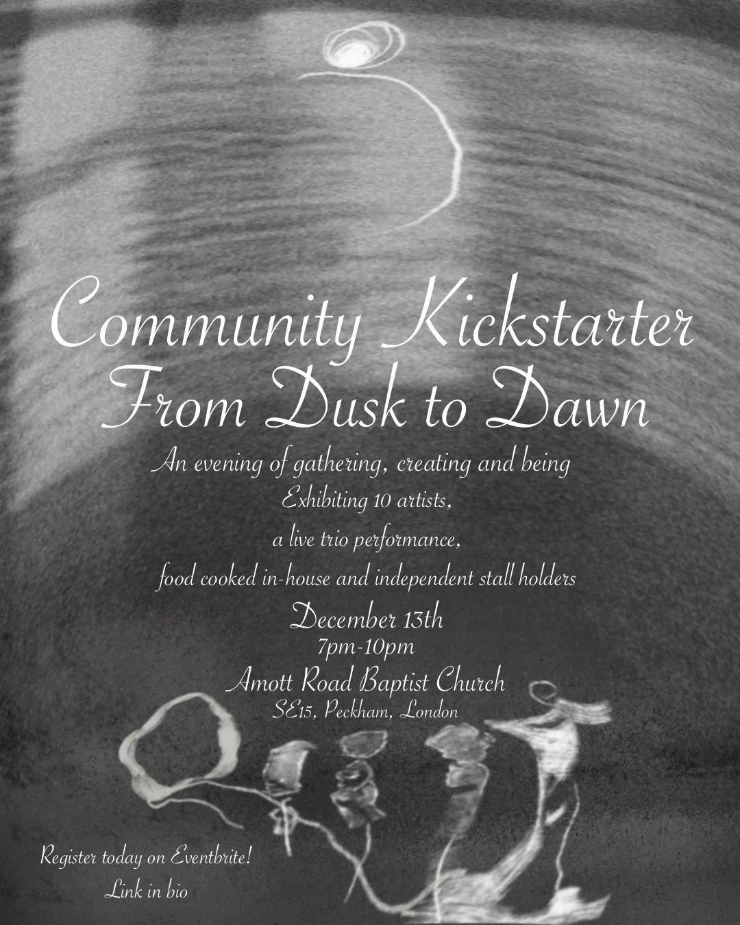 We're delighted to be hosting Amalgam8's Community Kickstarter - 'From Dusk to Dawn' on Saturday 13 December, 7pm - 10pm. An evening of gathering, creating and being. Book here: https://www.eventbrite.co.uk/e/community-kickstarter-for-amalgam8-ticket