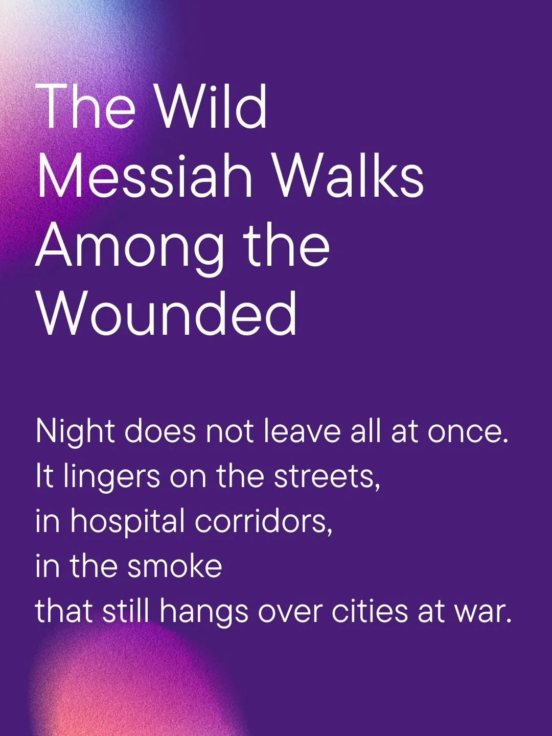 He is Risen! The Wild Messiah - the one we follow, we love, we worship. 

Let&rsquo;s go, Jesus-people. 

#Easter2026