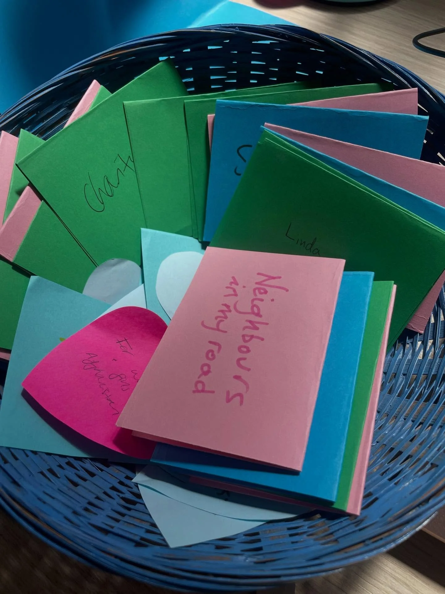 On Pentecost Sunday we explored the account from Acts of the Spirit poured out. Acts 2 starts with wind and fire, and ends around the table. We gave thanks for each person in our church community, and prayed for those who we wanted to pull up a chair