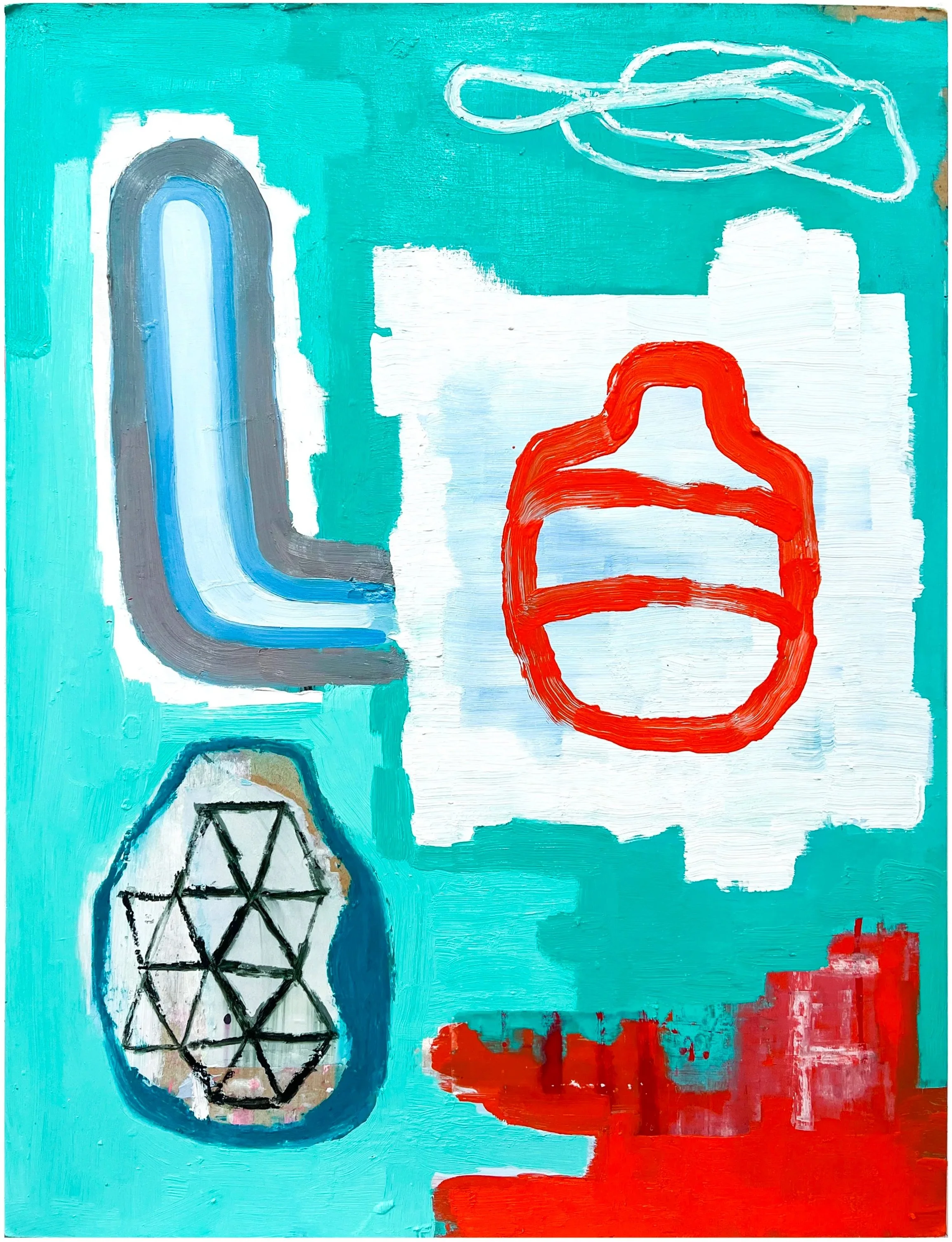 SHOPPING AT THE TAX-FREE SHOP /// 2025
Oil on hardboard /// 90 x 70 cm