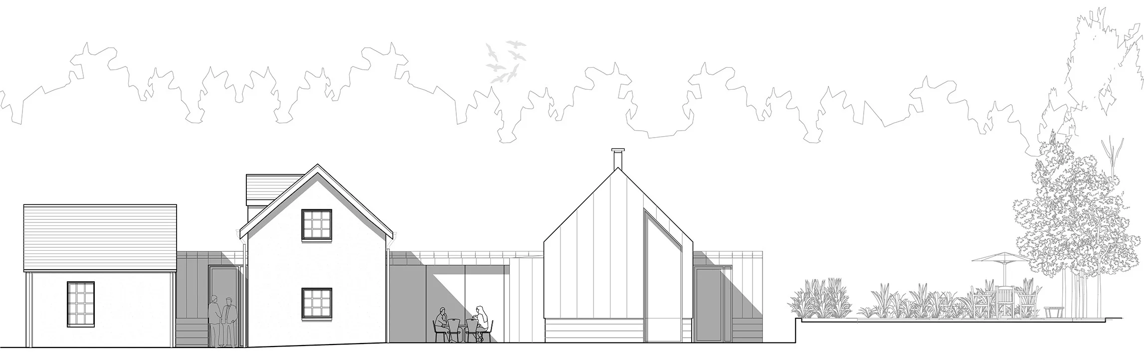 South Elevation to Garden