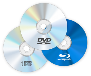 CD, DVD, and BlueRay disks