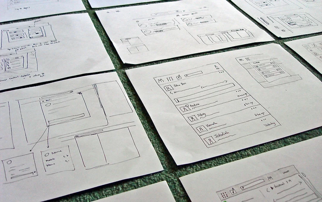 Sketches from ideation sessions