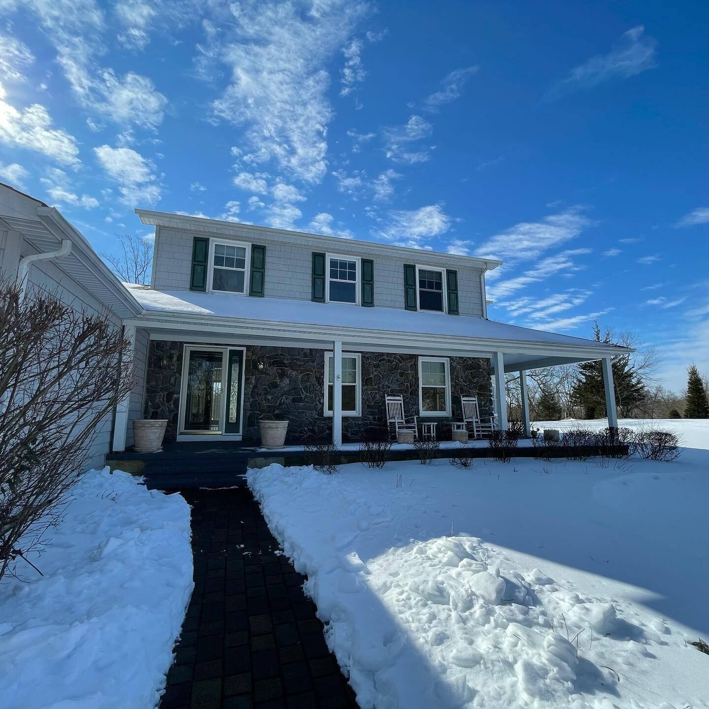 What a gorgeous view for a morning inspection. This home is situated on such a tranquil property.