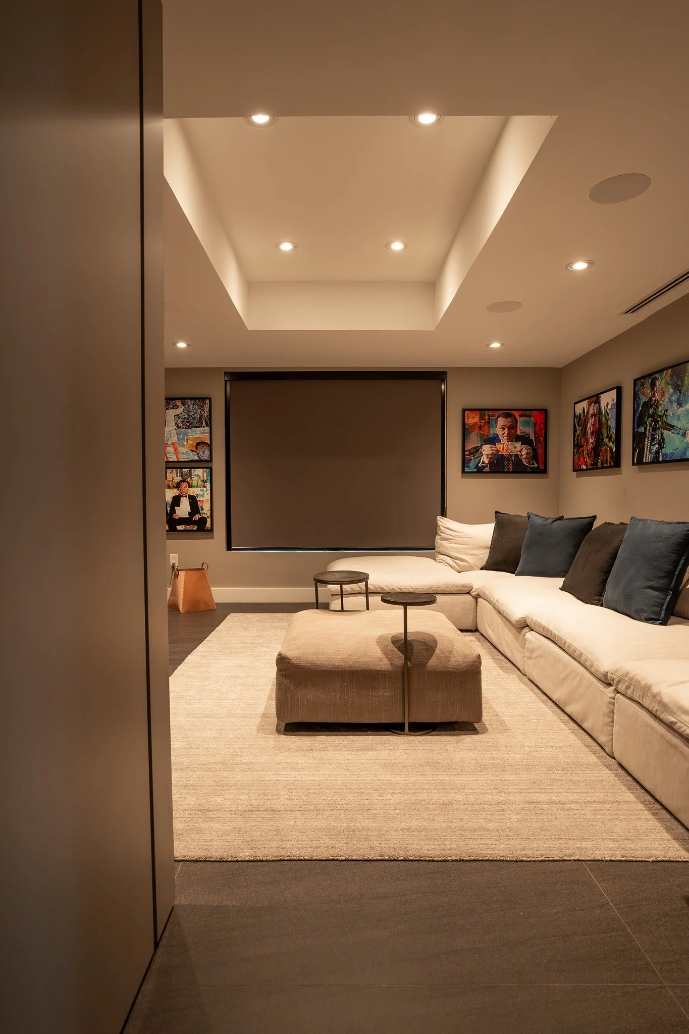 Modern Custom at Home Movie Theater by Verday Design Studio.jpg