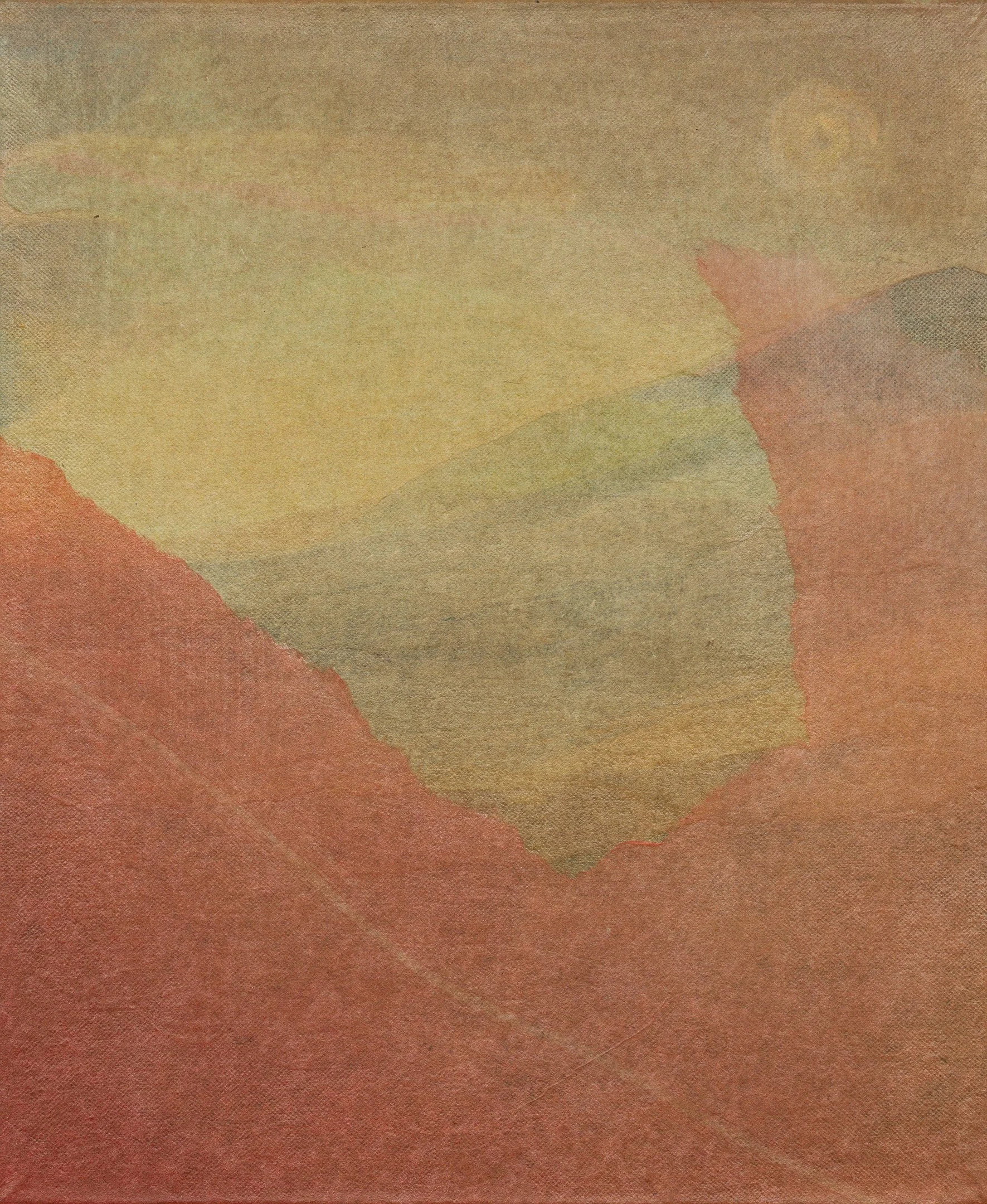  printed papers with distemper on linen 