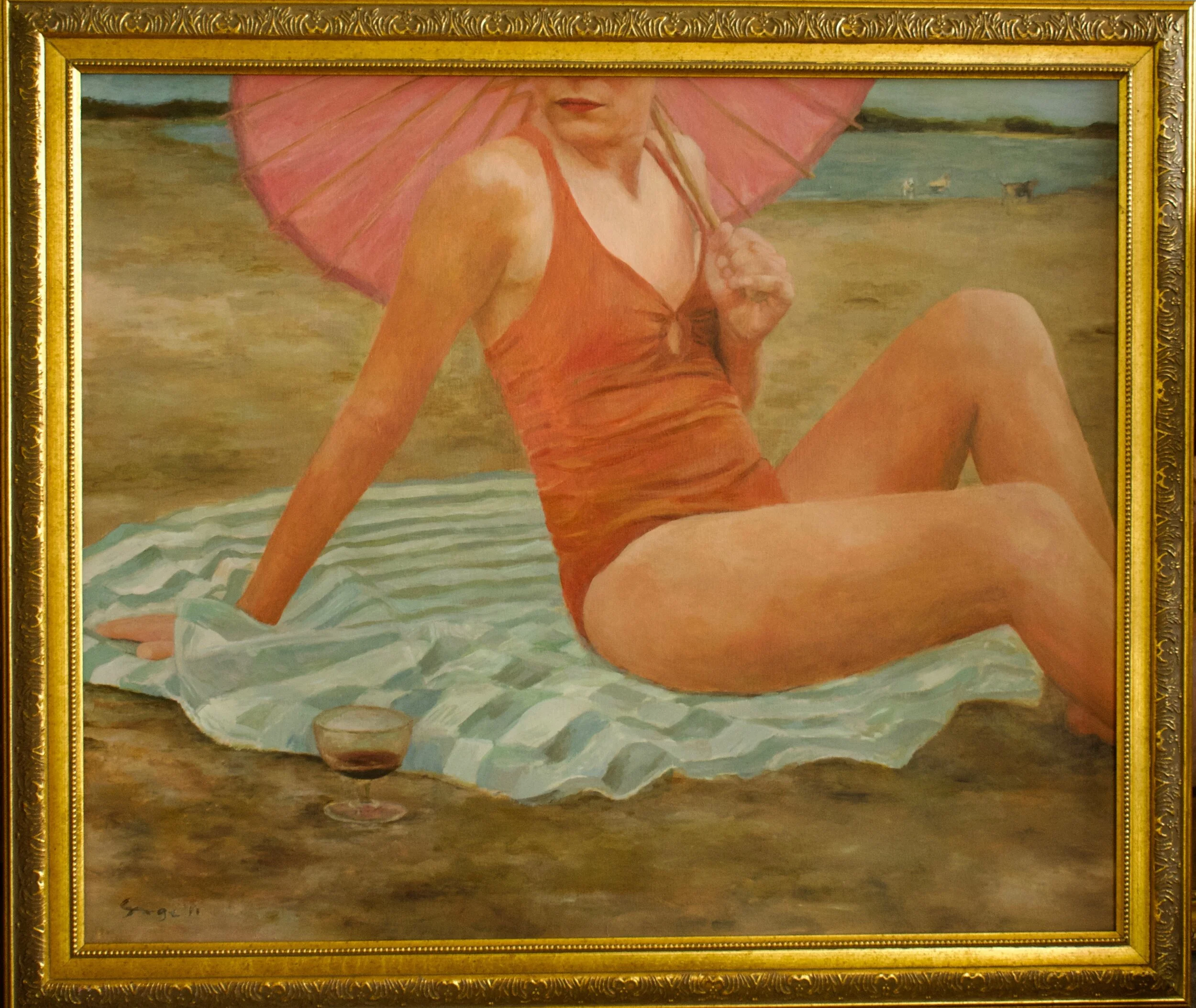Orange Swim No.2 - $1700