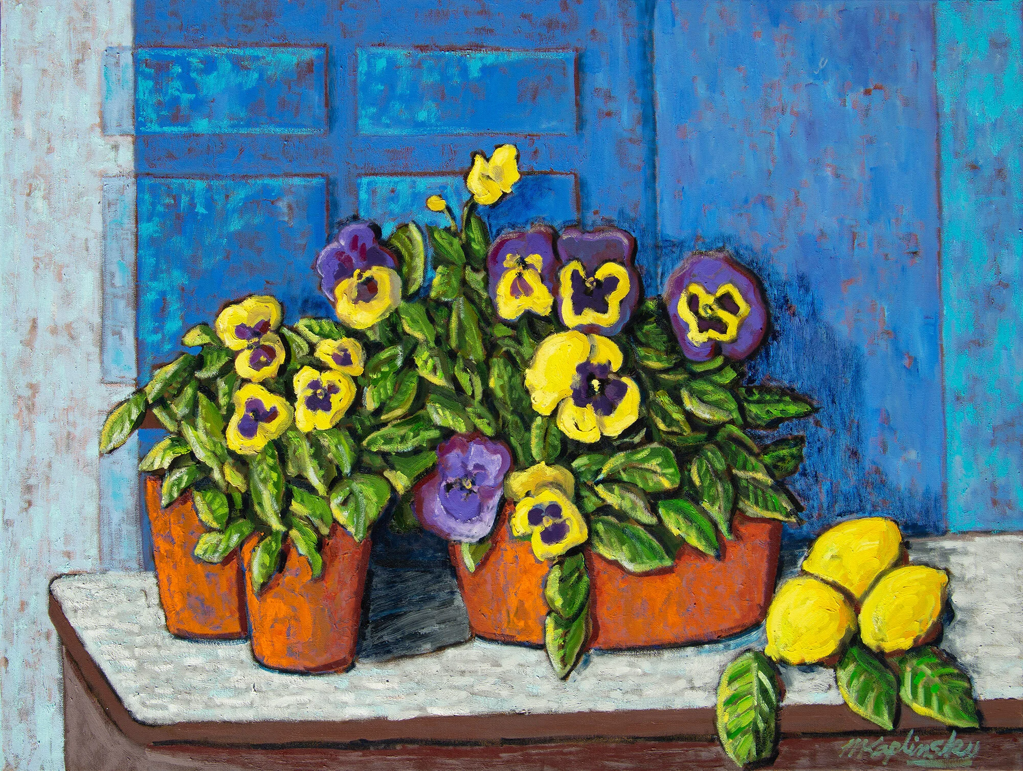 Potted Pansies - $2500