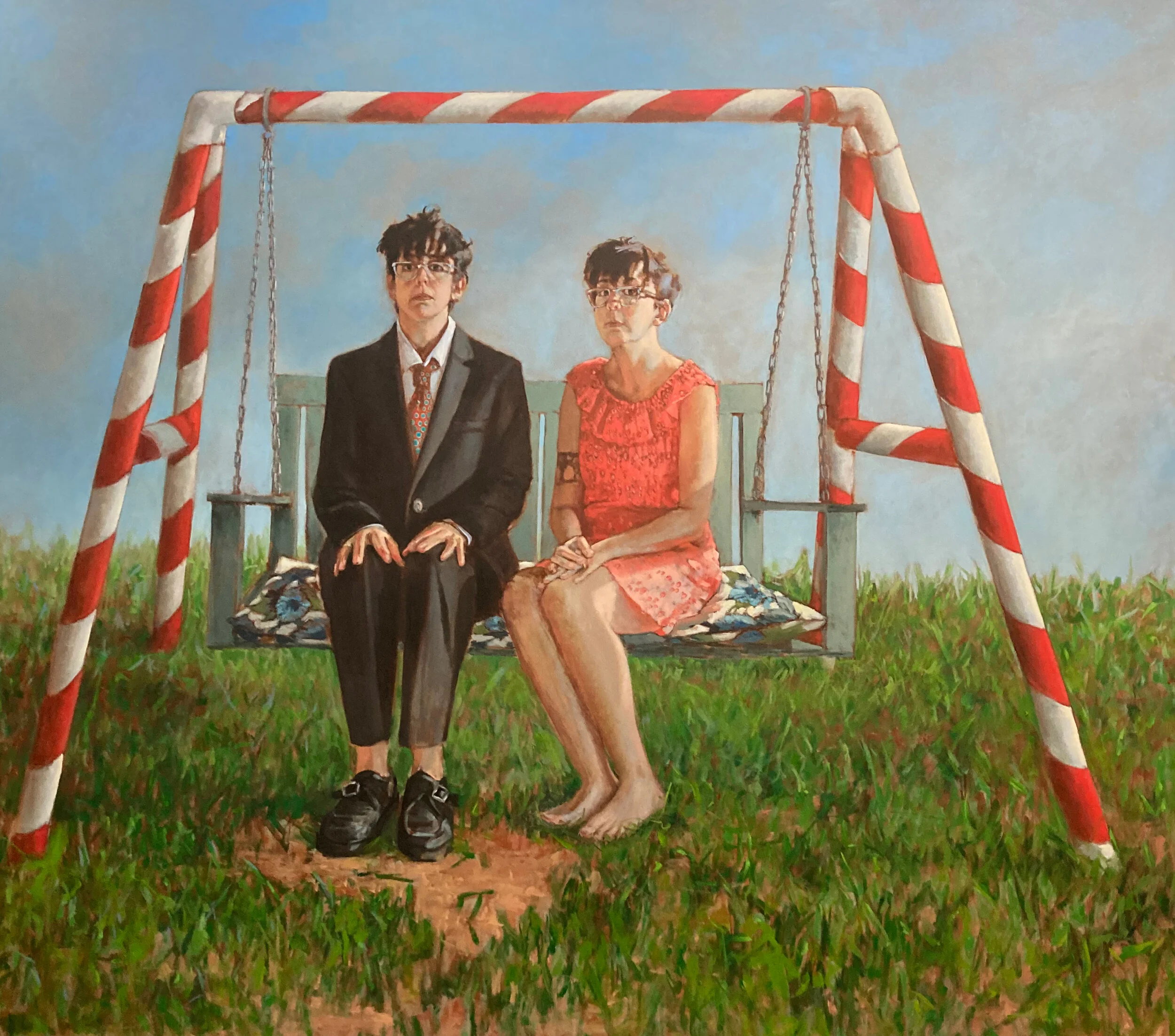 My Two Selves on the Backyard Swing - $10,100