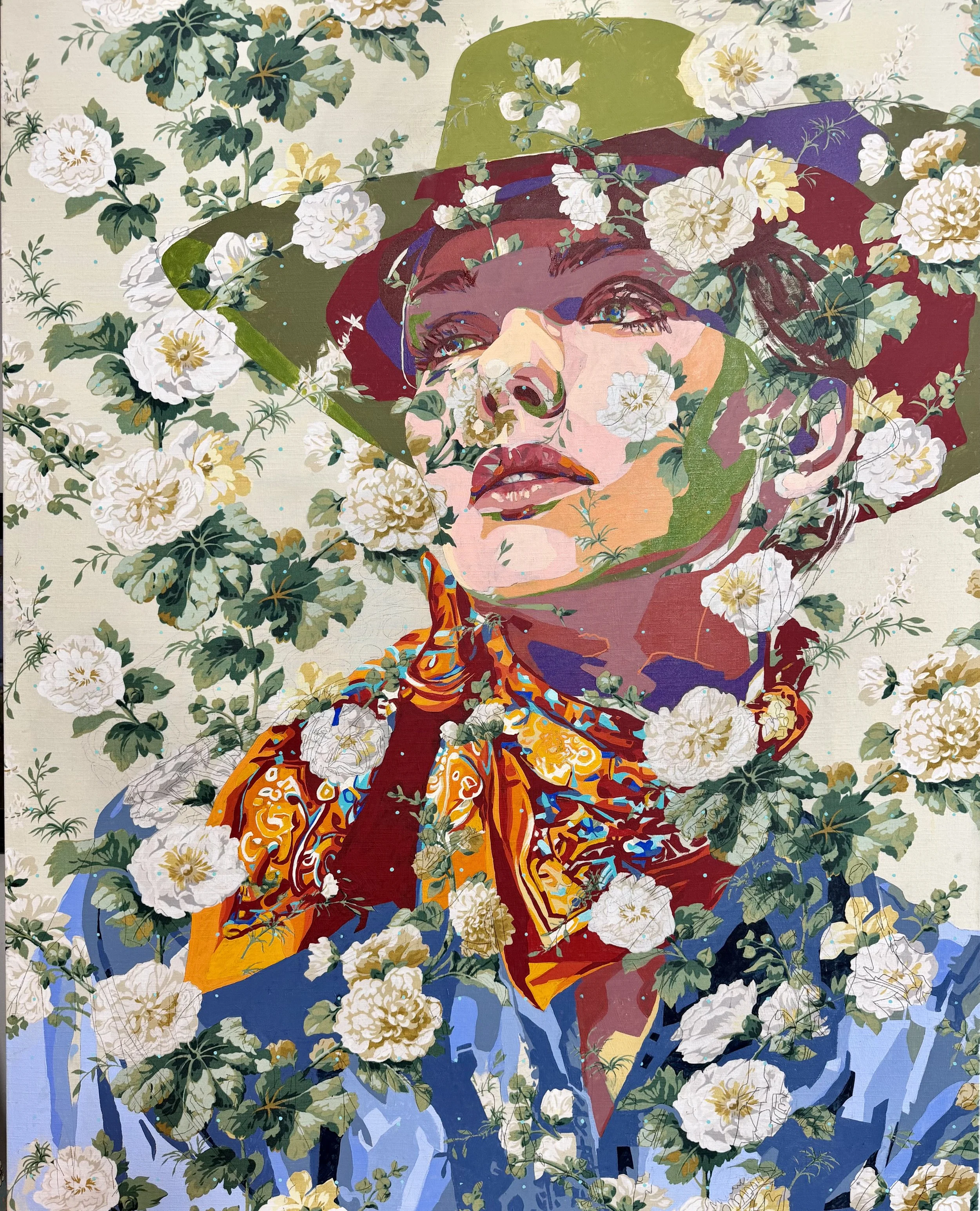  Counting Flowers on The Wall - SOLD