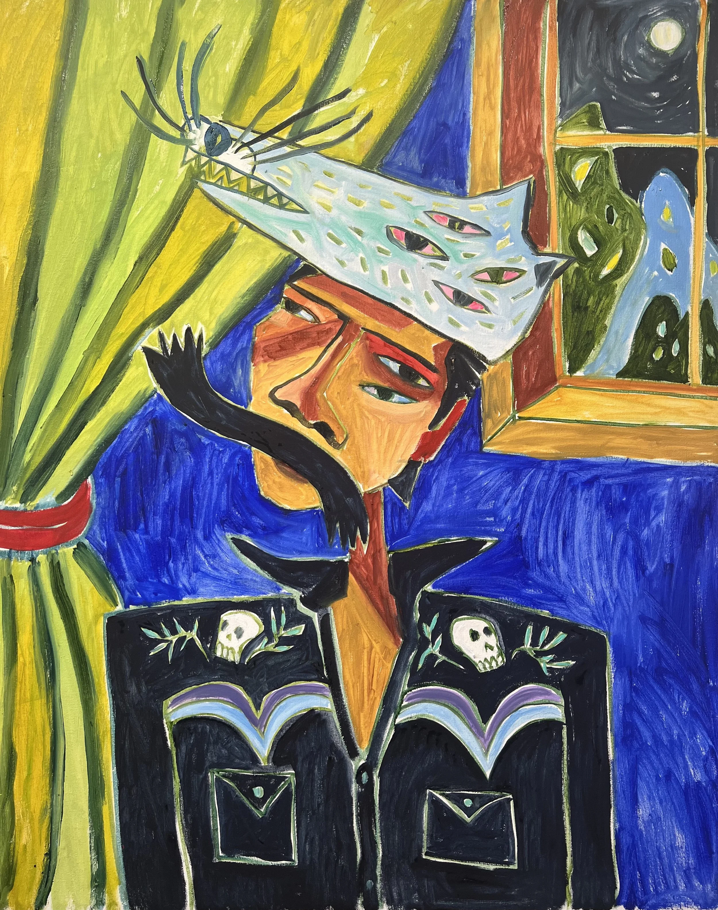 Auto Retrato con Summer Moon - $18,000
