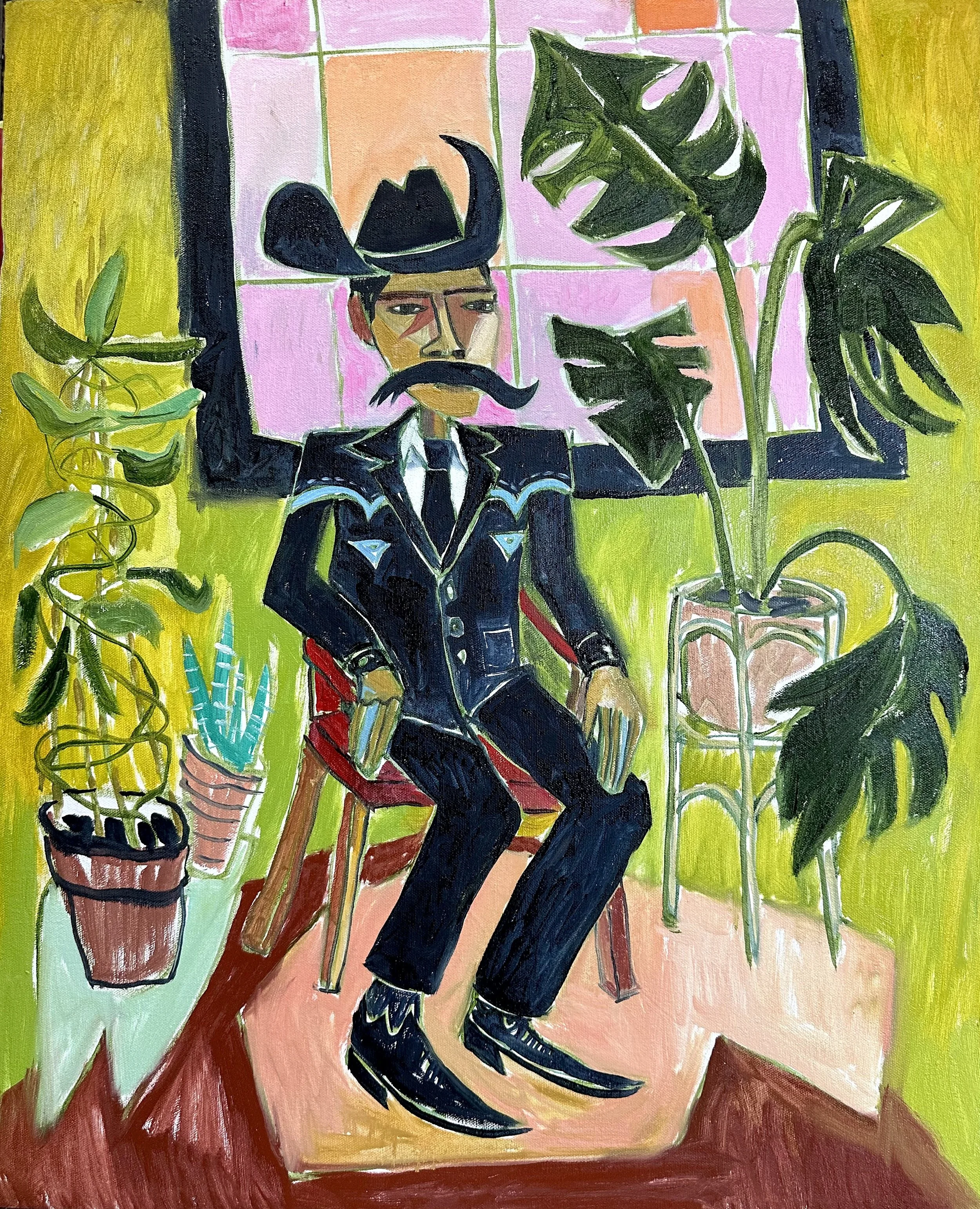 Auto Retrato Waiting for the Gala - $8,000