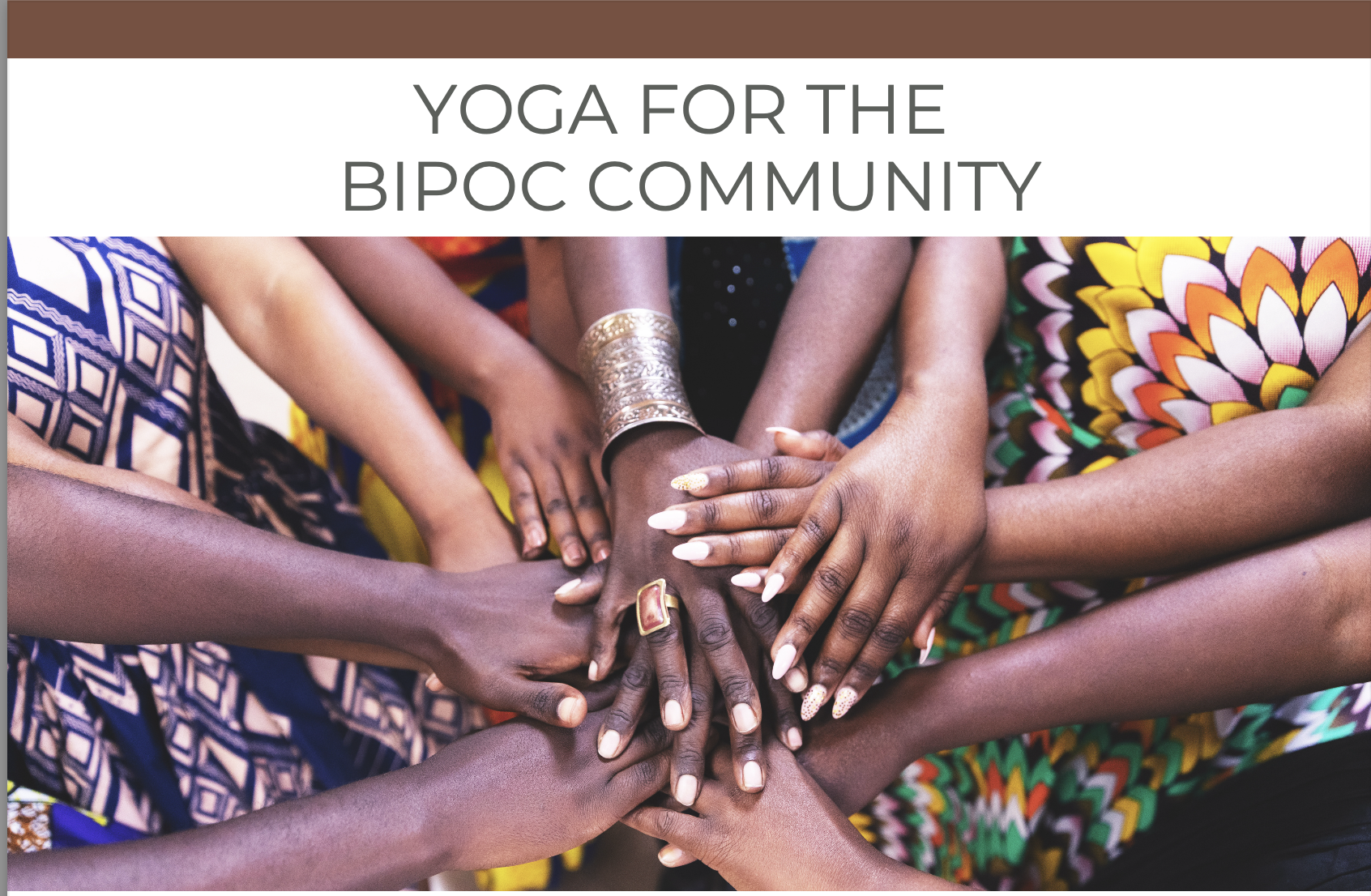 Yoga for the BIPOC Community