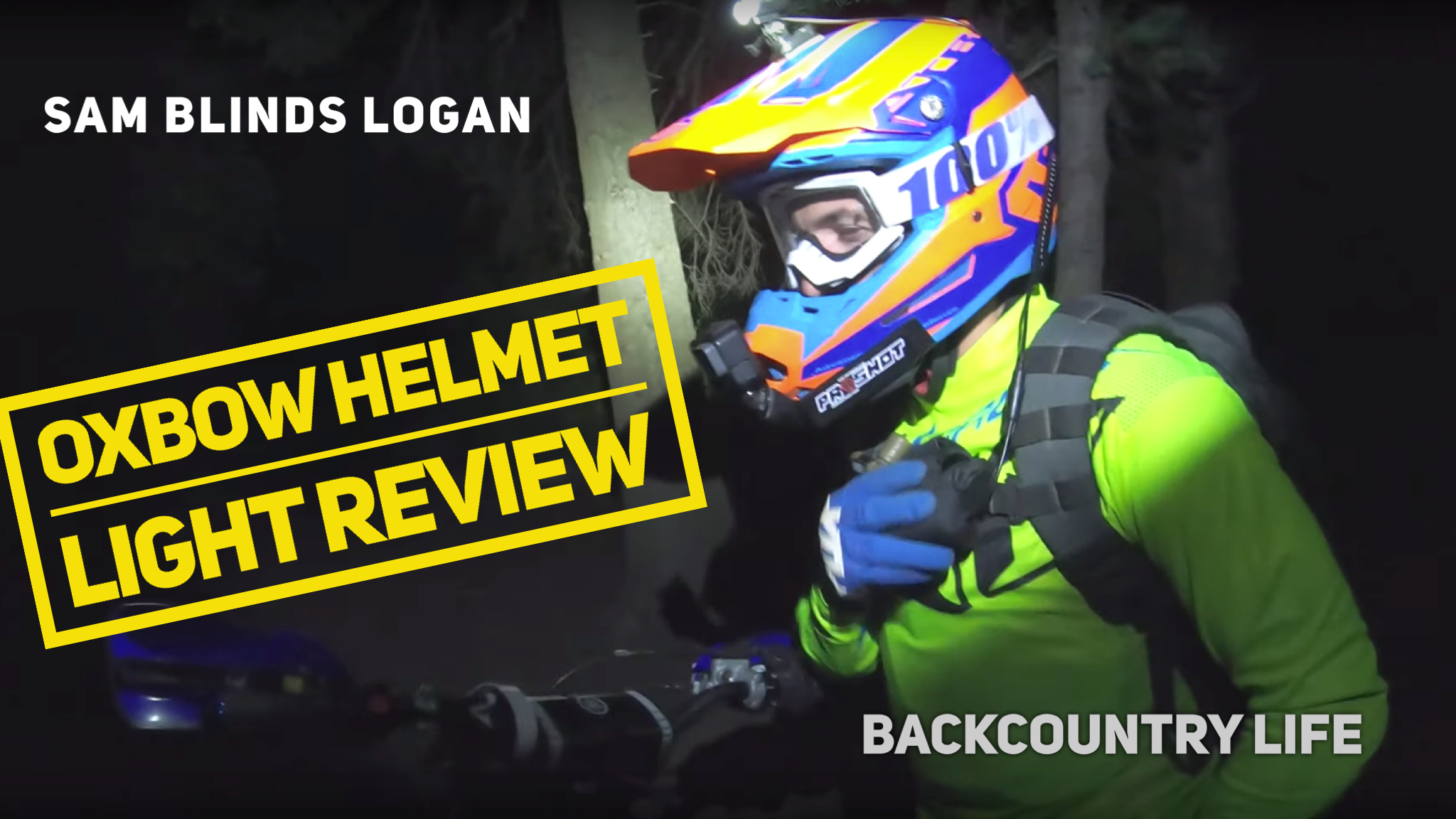 Oxbow Helmet Lights Review - Riding Footage and Impressions 