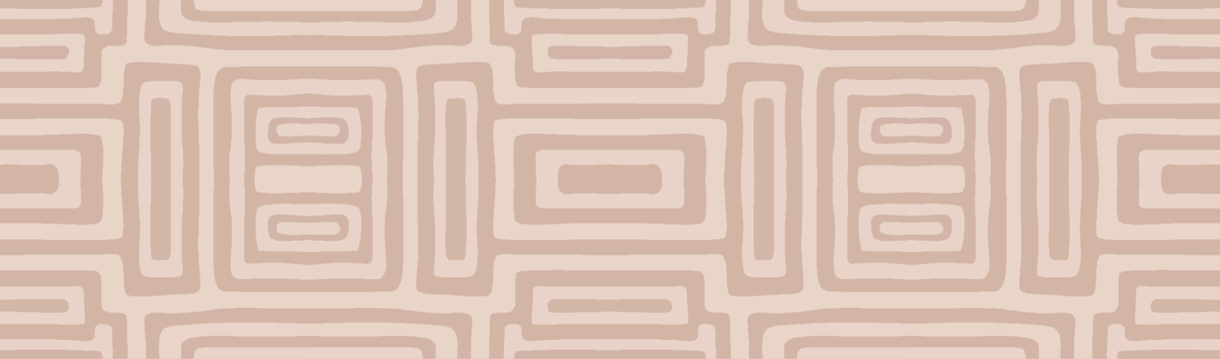 Abstract maze-like pattern in warm beige and tan tones