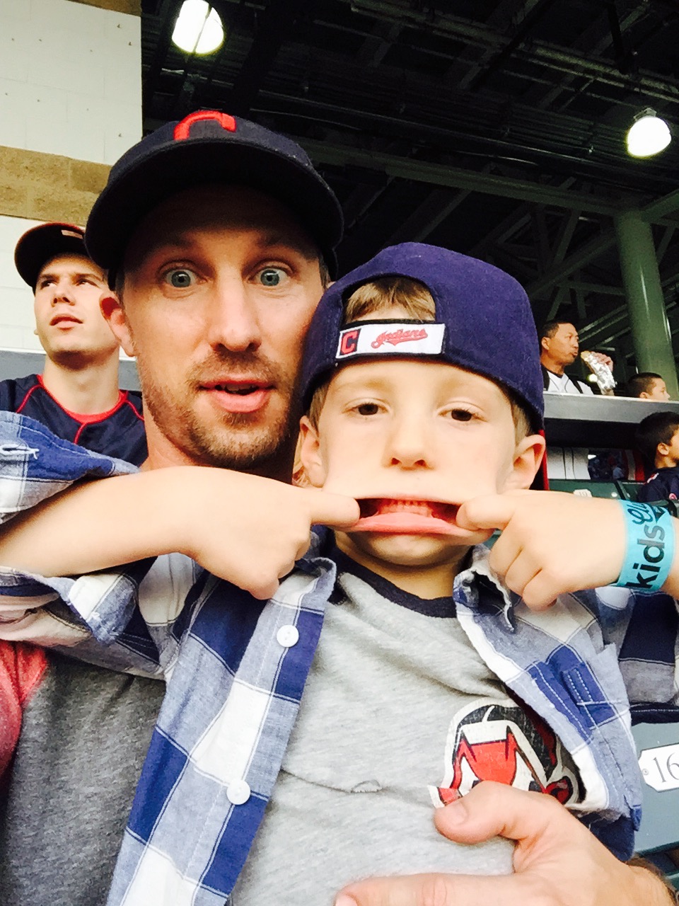 Annual father-son Indians game