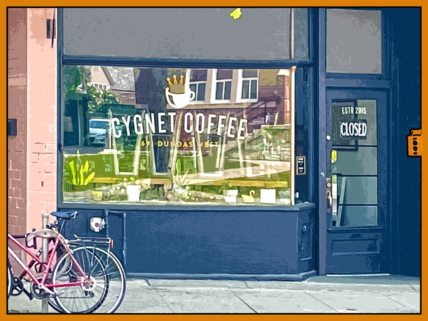 Day nine of my hundred day challenge.

My City- Cygnet Coffee - 1691 Dundas St W,