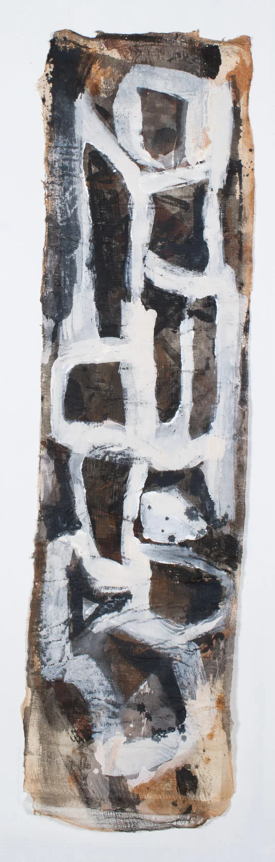Karyai I 15 x 57” ink on rice paper-cloth