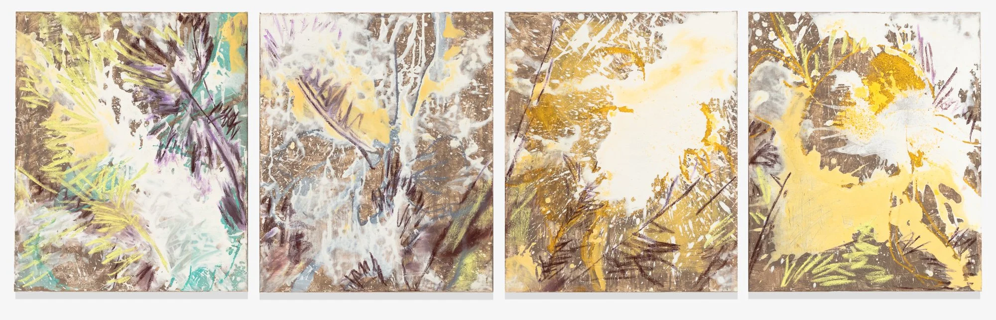    In The Pines                                                                                                               24 × 80”  (polyptych) —                                                                                                    (