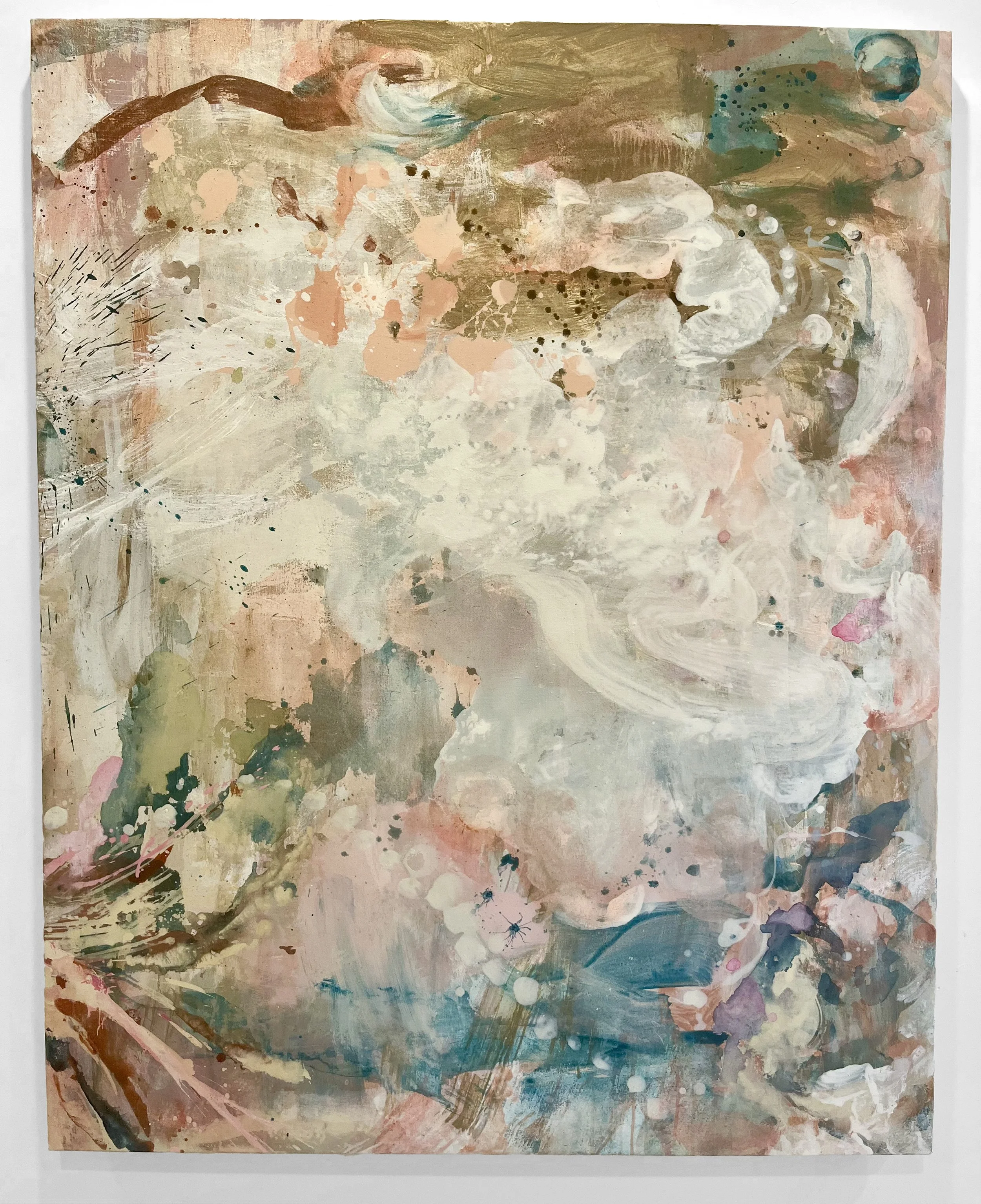    Palingenesia: Slick                                                                                                50 × 40”                                                                                                            acrylic, oil on 