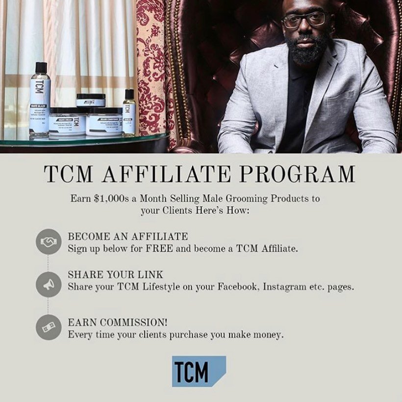 Sign up and secure the bag by joining our TCM Affiliate Program.  Share links and earn commission today! 💸 #TCMgrooming
