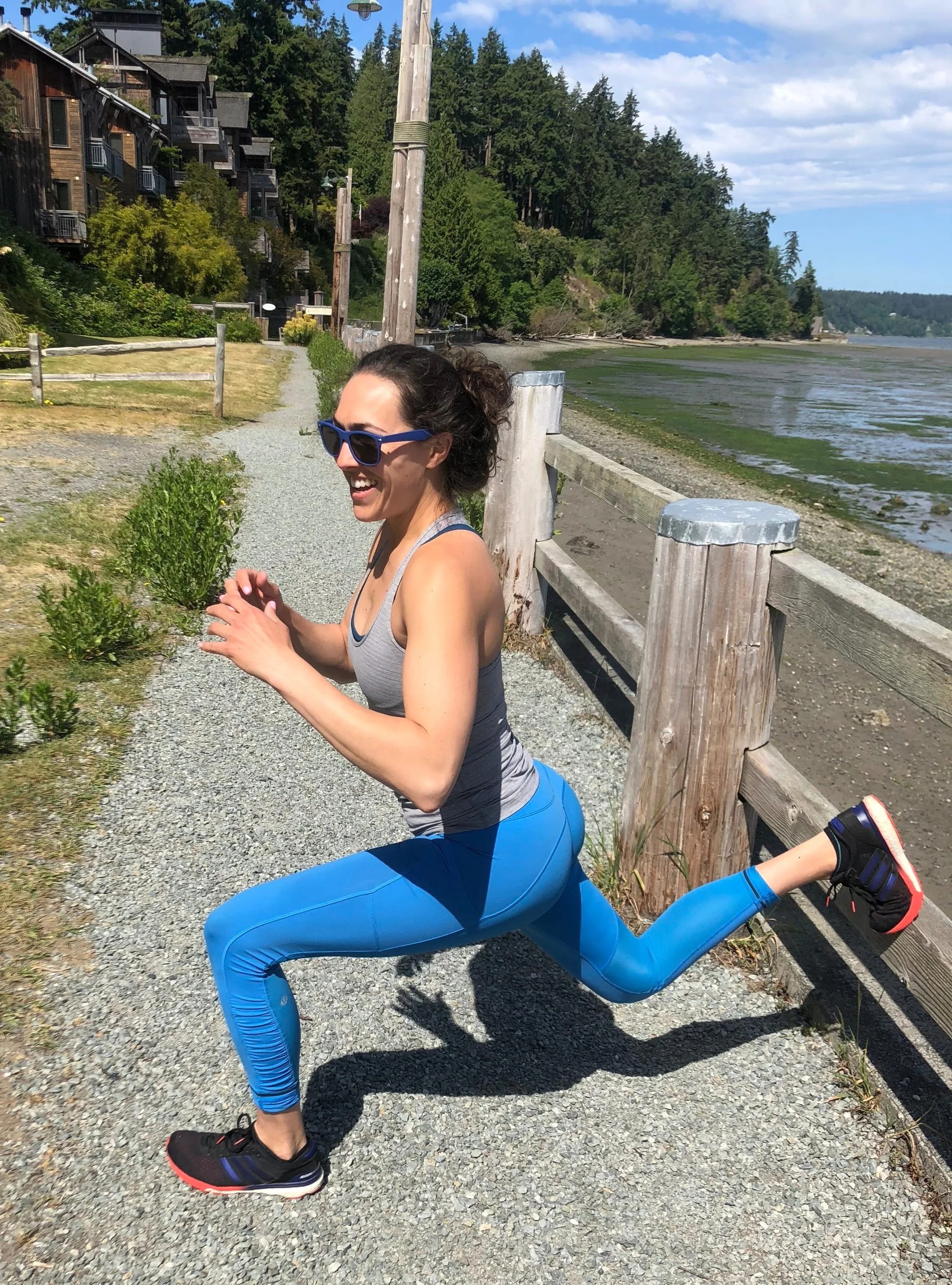 Throw on some sunscreen and take your workout outdoors for some fresh air and a fresh view. Sometimes a new space is all you need to up your motivation.