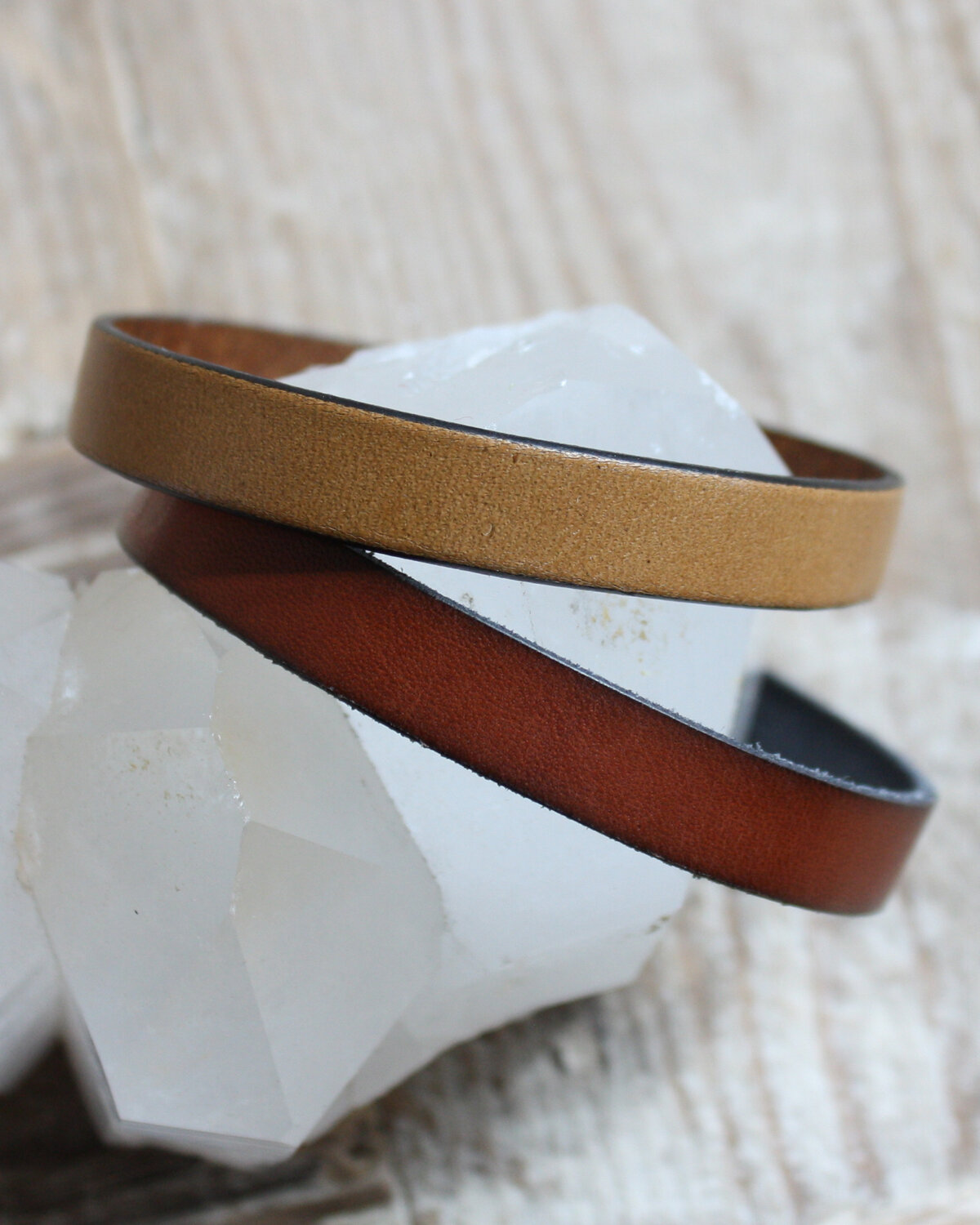 Leather bracelet - multiple color options