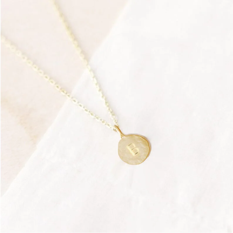 Initial Necklace - Gold Chain