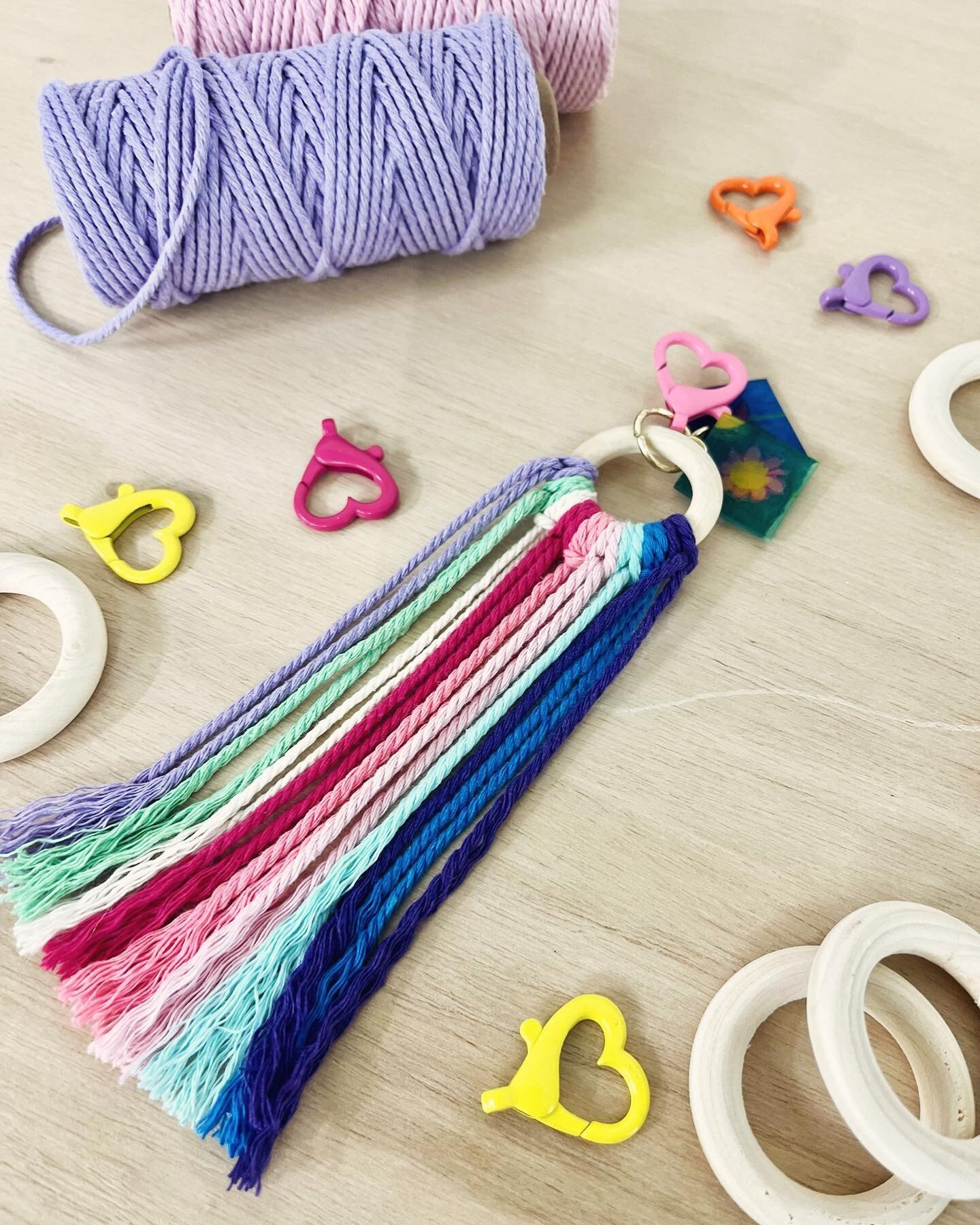We adore these tassel keychains the mini makers created!