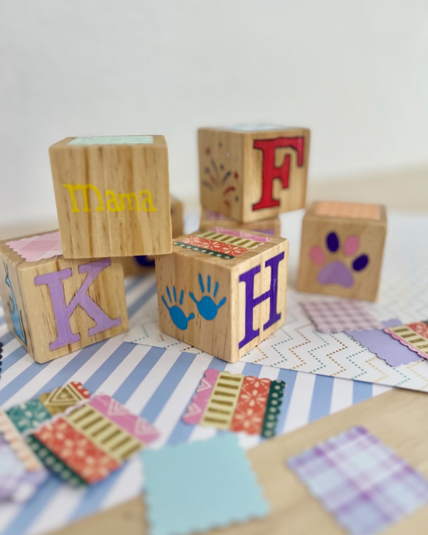 Creating custom experiences to celebrate special occasions brings us so much joy. This &lsquo;build a block&rsquo; baby shower activity is one of our all time favorites. 
We provide the materials and instruction while guests gather and customize a se