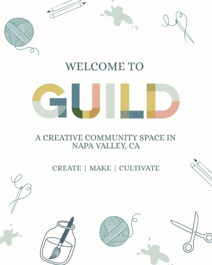 Welcome to GUILD ✨🎨

Located in Napa Valley, GUILD is a community-centered space and art studio where creativity, learning, and connection come together.

Whether you&rsquo;re searching for Napa art classes, kids&rsquo; activities, summer camps, hom